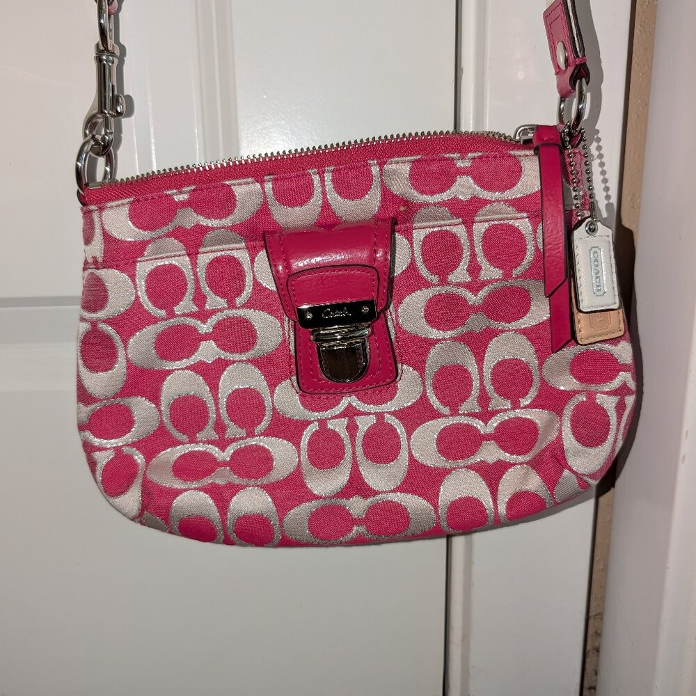 Coach pink crossbody